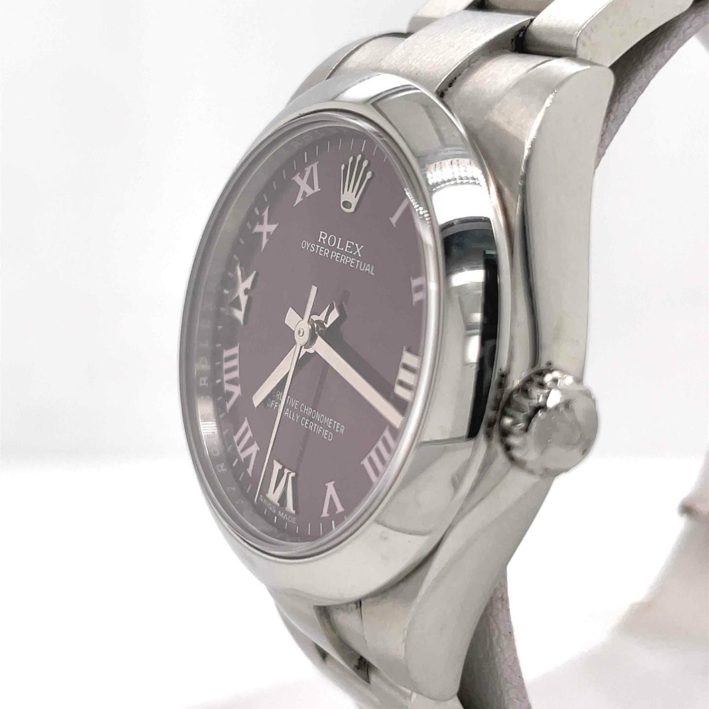 King & Prince -  Rolex Oyster Perpetual 31 Red Grape / Roman 177200-0017