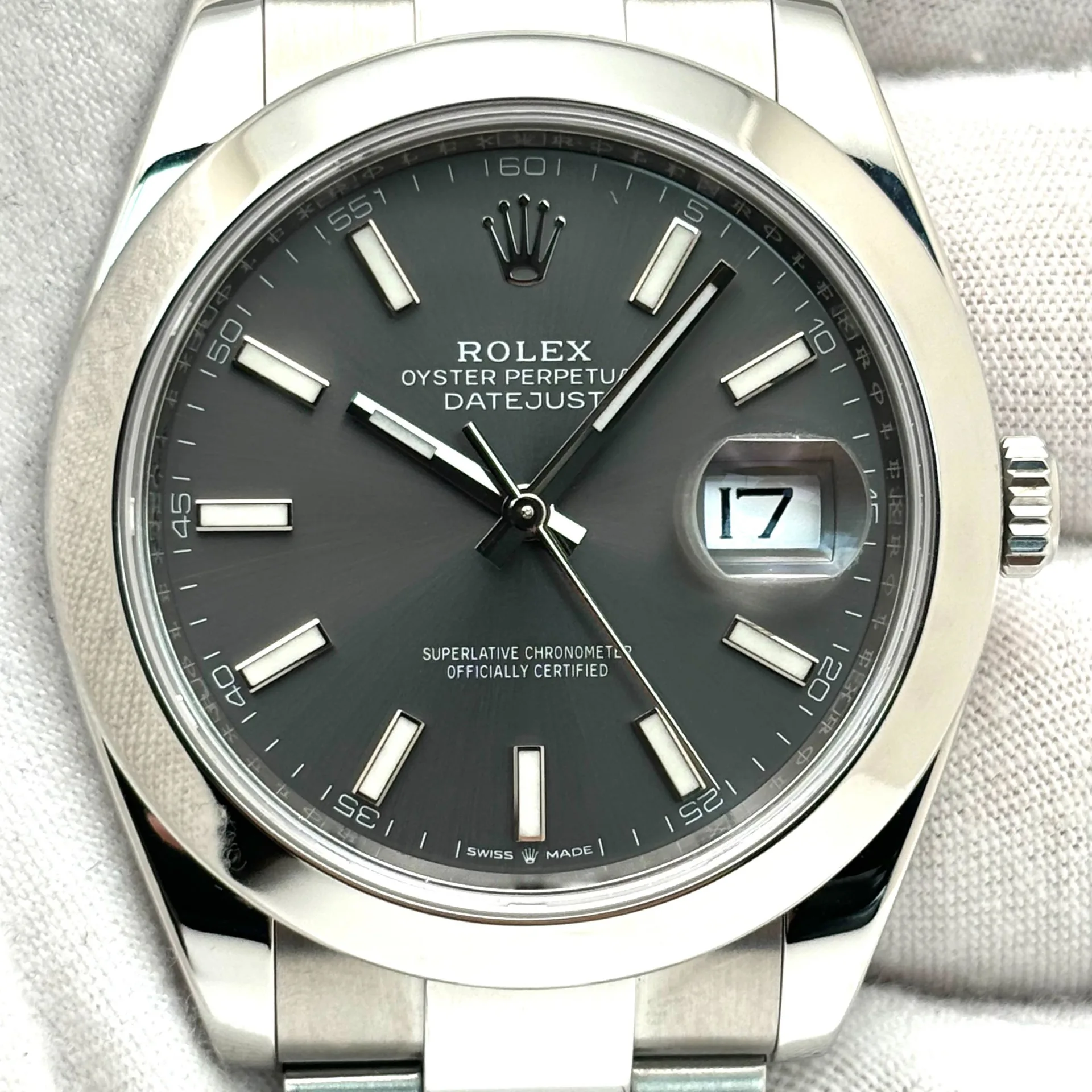 Rolex Datejust 41 Smooth / Slate / Oyster 126300-0007