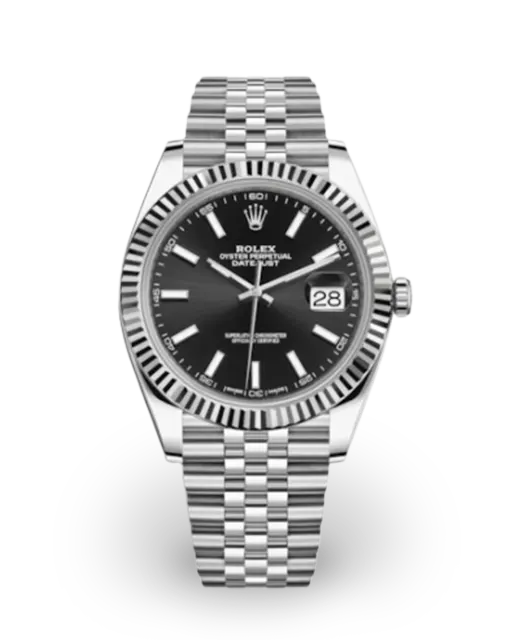 Rolex Datejust 41 Fluted / Black / Jubilee 126334-0018  Model Image