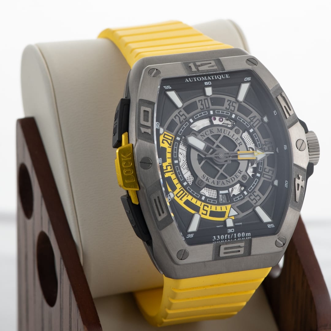 Franck Muller Skafander Classic Steel / Skeletonized / Strap