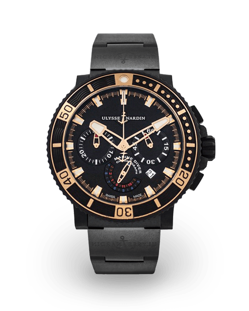 Ulysse Nardin Maxi Marine Diver Black Sea Chronograph 45.8 Steel