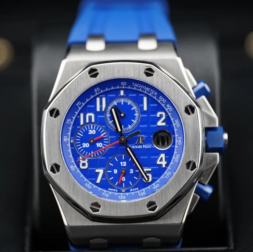 Audemars Piguet Royal Oak Offshore Chronograph 42 / Blue / Rubber 26470ST.OO.A030CA.01