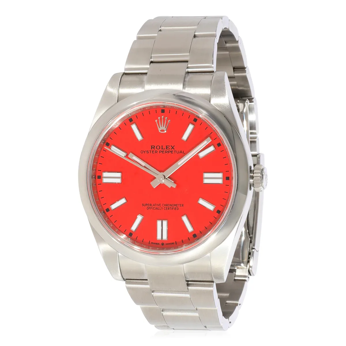 Rolex Oyster Perpetual 41 Coral Red 124300-0007 Listing Image 1