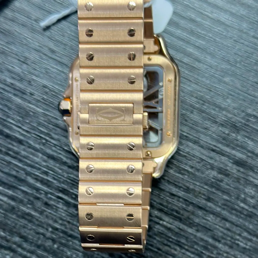 2023 Cartier Santos de Cartier Large Rose Gold / Skeletonized / Bracelet WHSA0016 Listing Image 7