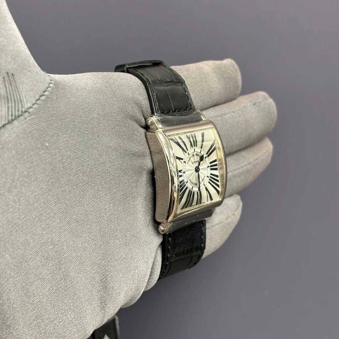 Franck Muller Master Square Steel / Silvered 6002 M QZ R