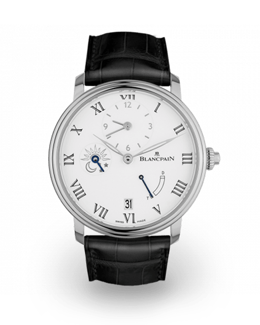 Blancpain Villeret Demi Fuseau Horaire 8 Jours White Gold Enamel