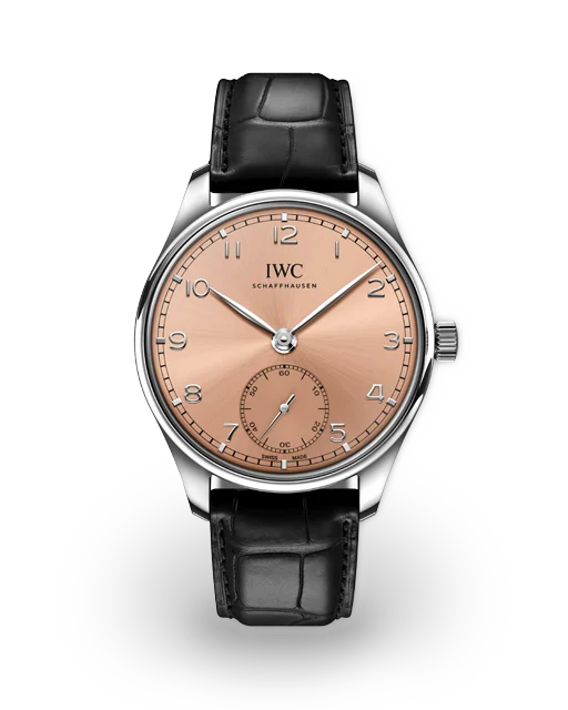IWC Portugieser Automatic 40 Steel / Salmon / Arabic / Strap IW3583-13  Model Image