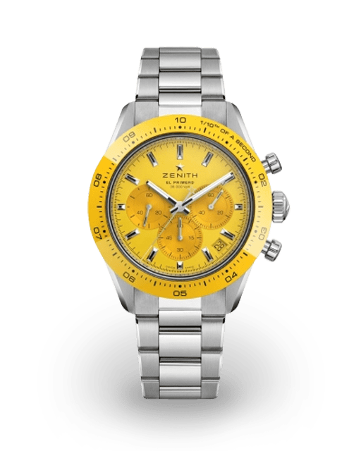 Cadran De Montre ZENITH Champagne Jaune - Diamètre 28,49 Mm, Occasion, Or Rosé, Pour Restauration