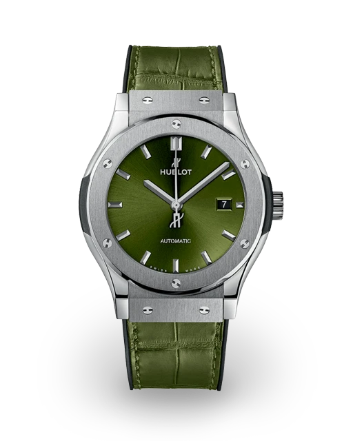 Hublot Classic Fusion 42 Titanium / Green / Strap 542.NX.8970.LR  Model Image