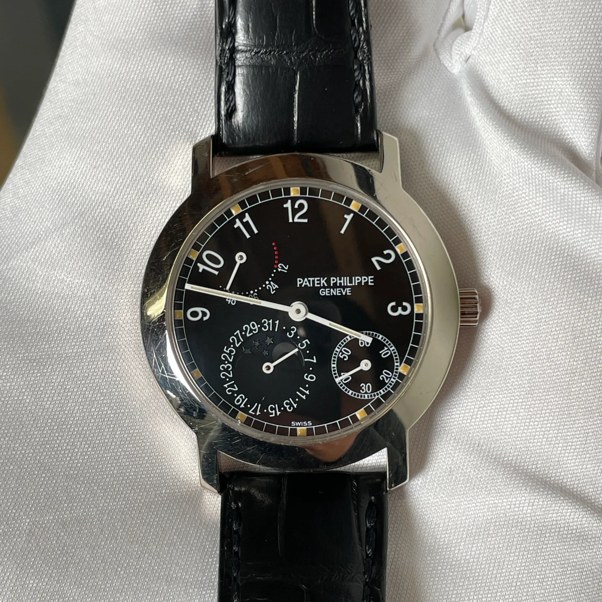 【非売品・未使用】Patek Philippe グローブ Patek Philippe ref 5130G World Time 18K WG circa 1995