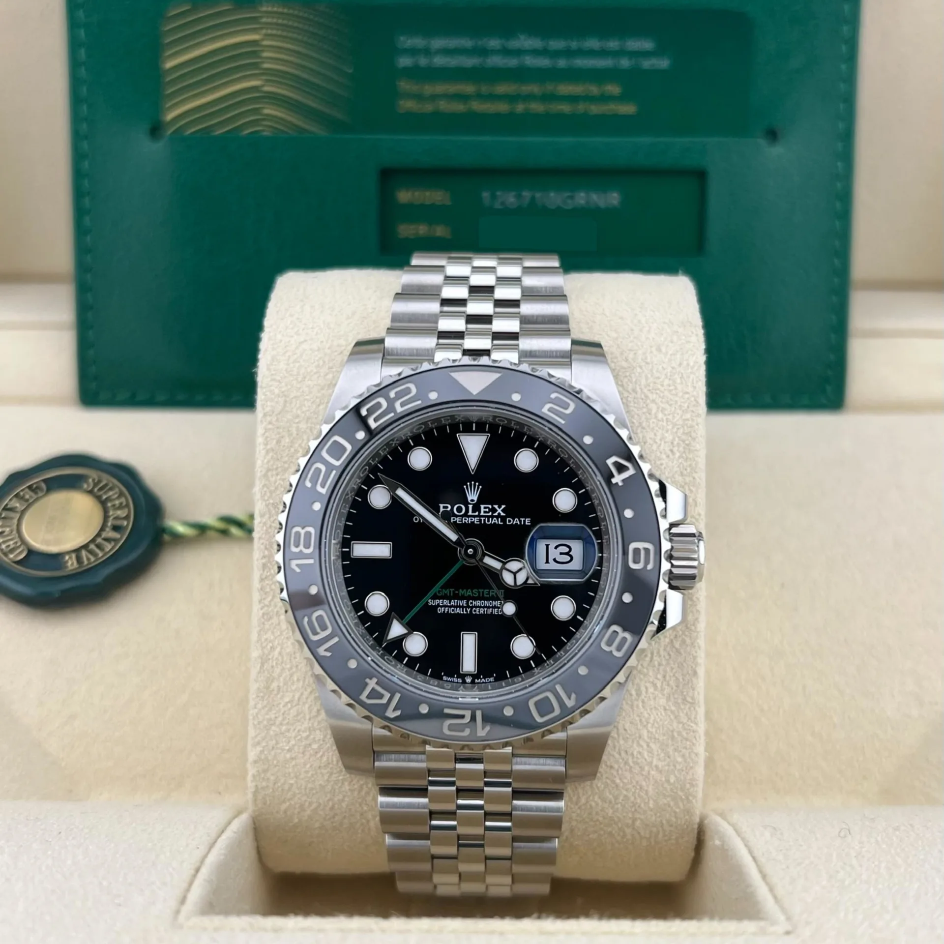 2025 Rolex GMT-Master II 'Bruce Wayne' Steel / Ceramic / Jubilee 126710GRNR-0003 Listing Image