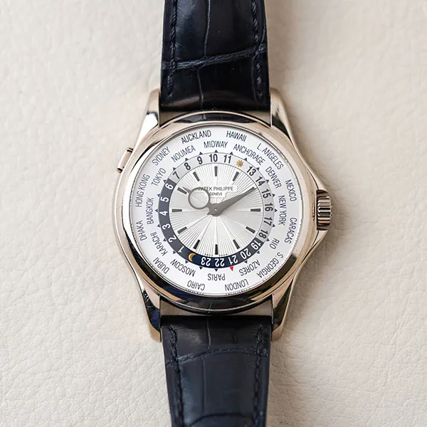 Patek Philippe Complications World Time White Gold / Silvered 5130G-001