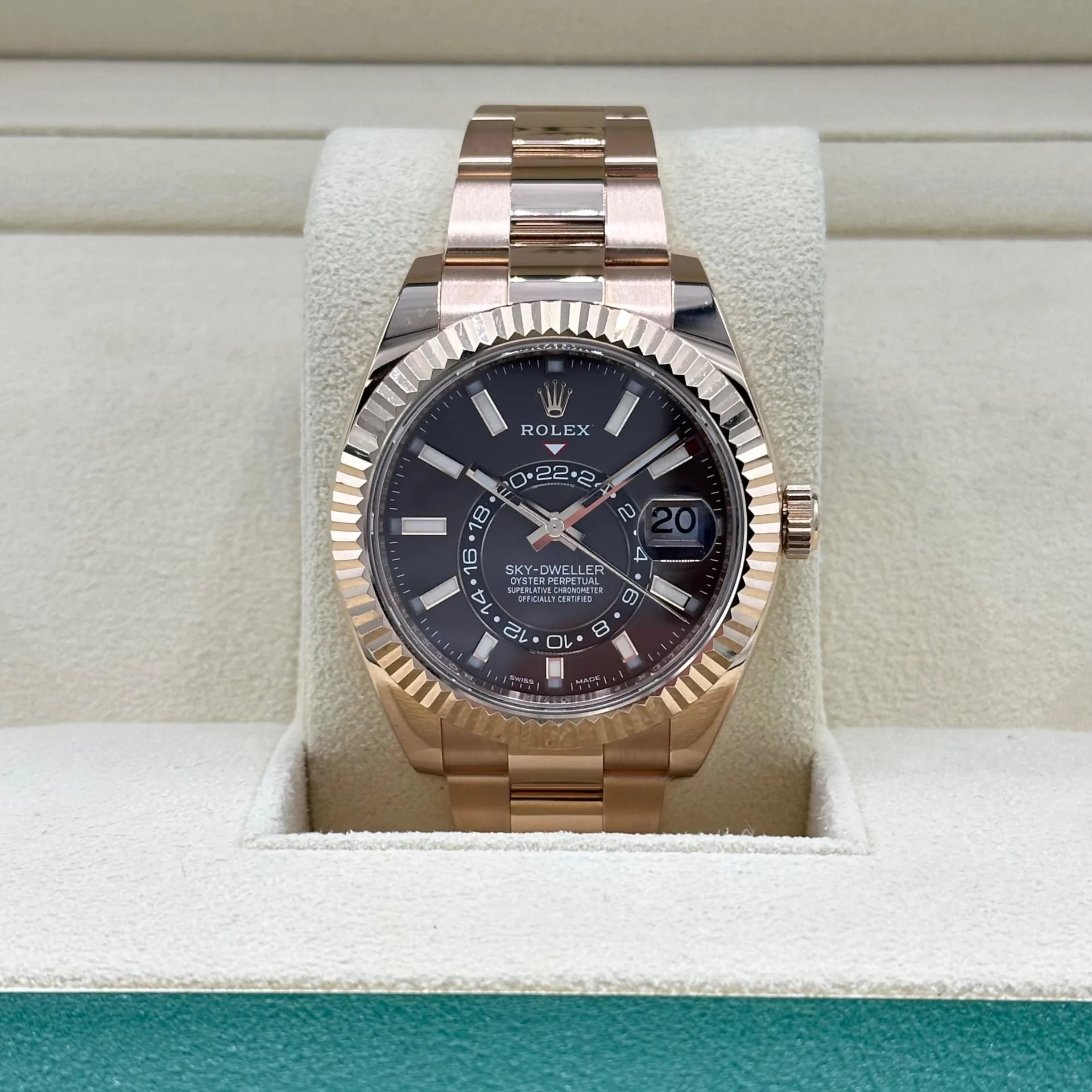 2023 Rolex Sky-Dweller Rose Gold / Chocolate 326935-0006