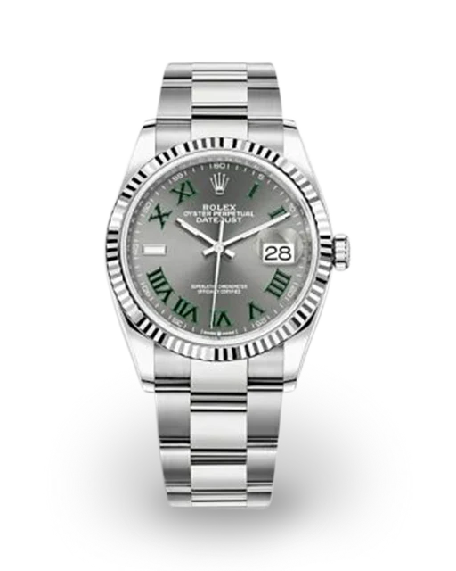 Rolex Datejust 36 "Wimbledon" / Fluted / Oyster 126234-0046  Model Image