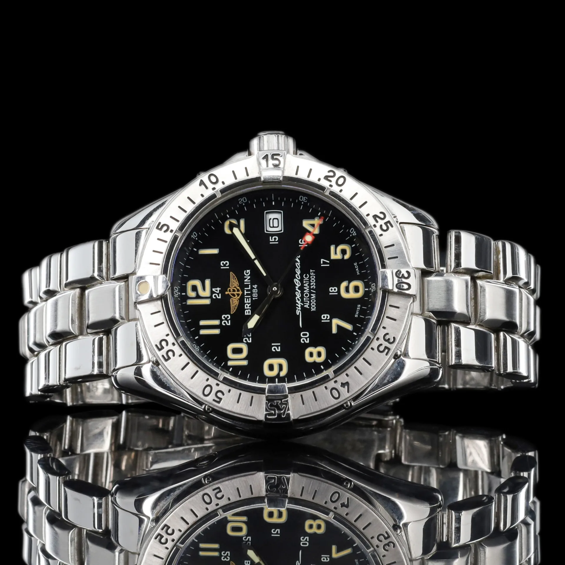 2002 Breitling SuperOcean Steel / Black A17040