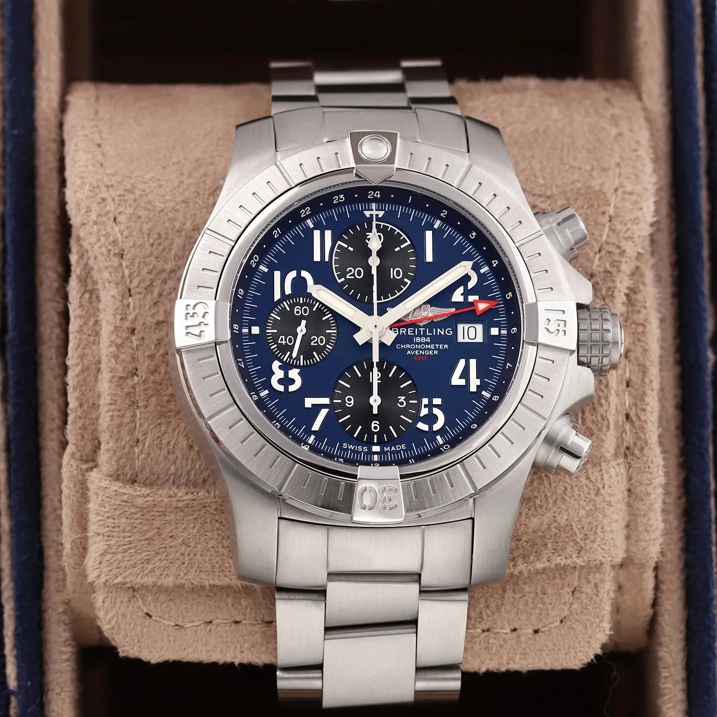 2024 Breitling Avenger Chronograph GMT 45 Steel / Blue / Bracelet A24315101C1A1