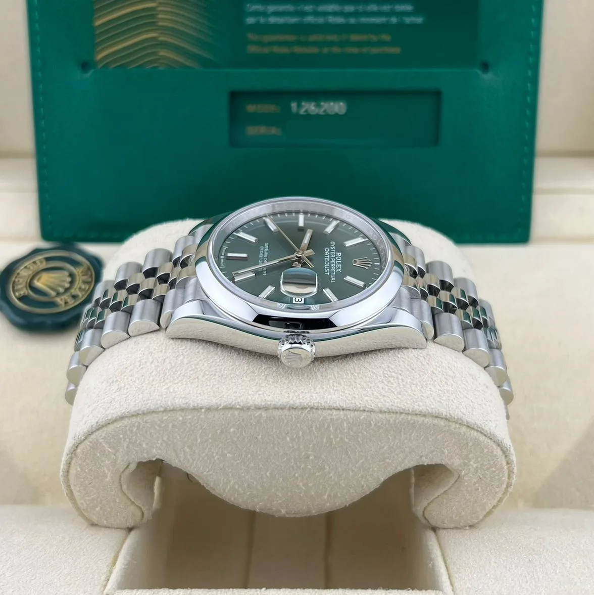 2024 Rolex Datejust 36 Smooth / Mint Green / Jubilee 126200-0023 Listing Image 3