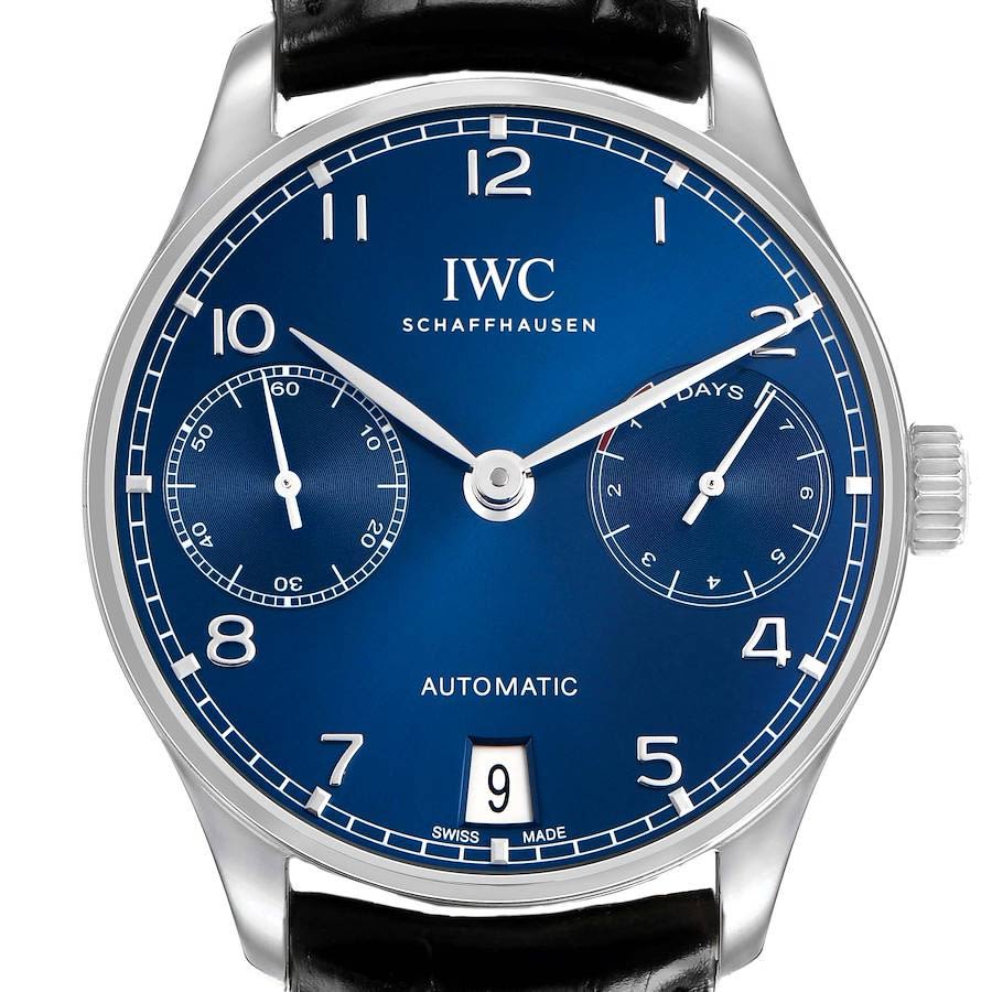 IWC Portugieser Automatic 5007 Stainless Steel / Blue IW5007-10