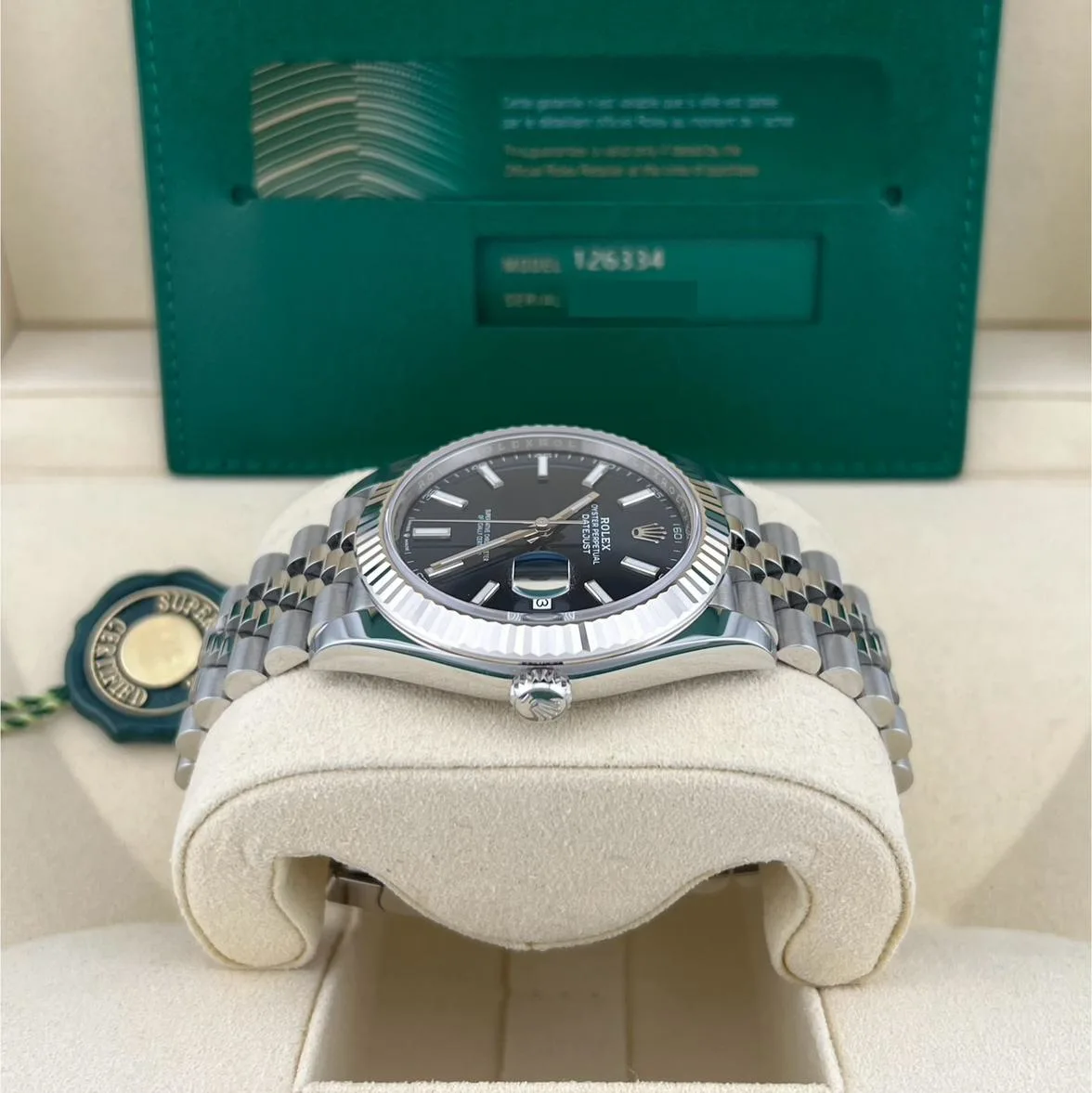 2024 Rolex Datejust 41 Fluted / Blue / Jubilee 126334-0002