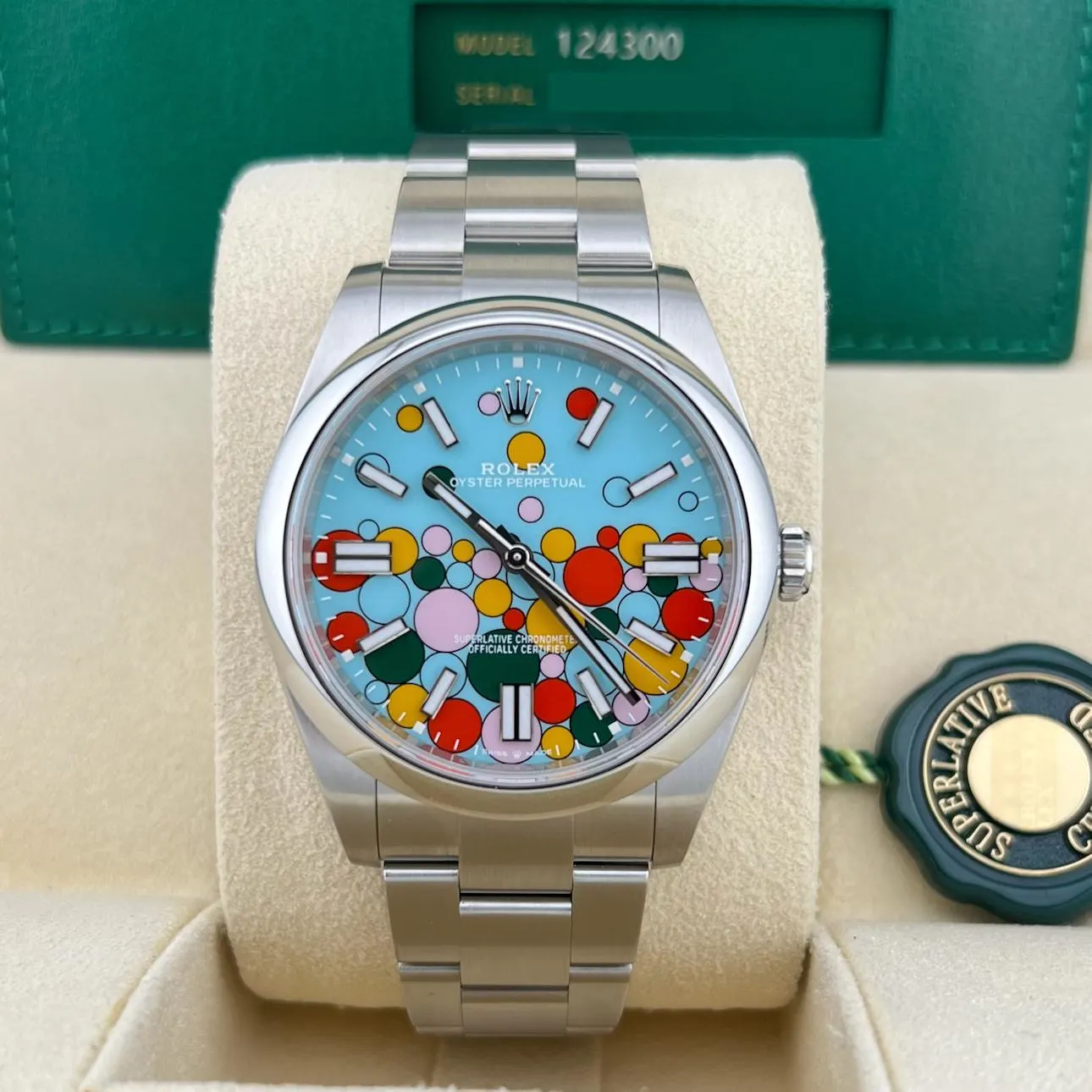 2023 Rolex Oyster Perpetual 41 Celebration-Motif 124300-0008 Listing Image 3