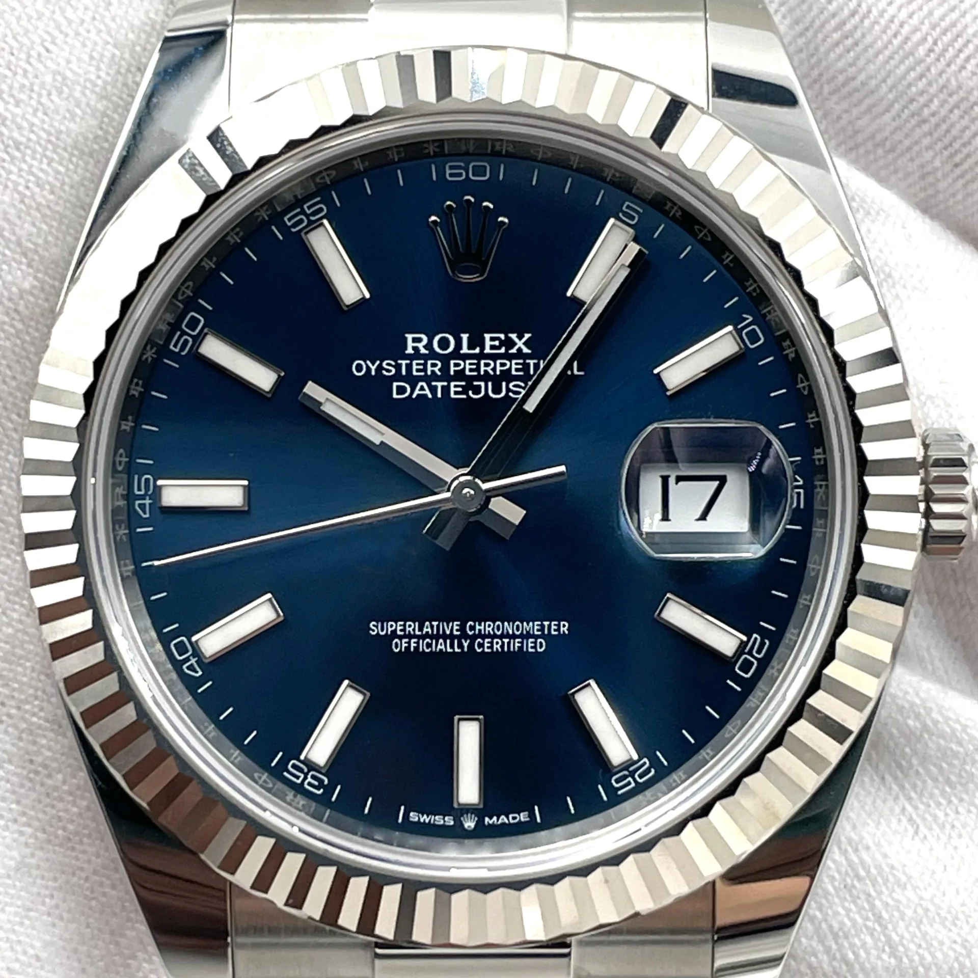 2023 Rolex Datejust 41 Fluted / Blue / Oyster 126334-0001