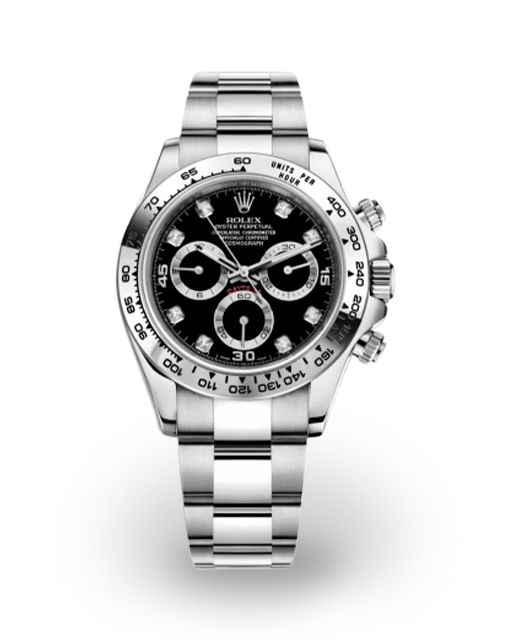 Rolex Daytona White Gold / Black / Diamond-Set 116509-0055  Model Image