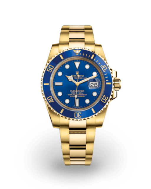 Rolex Submariner Date Yellow Gold Blue 116618LB 0003 Watches Bezel