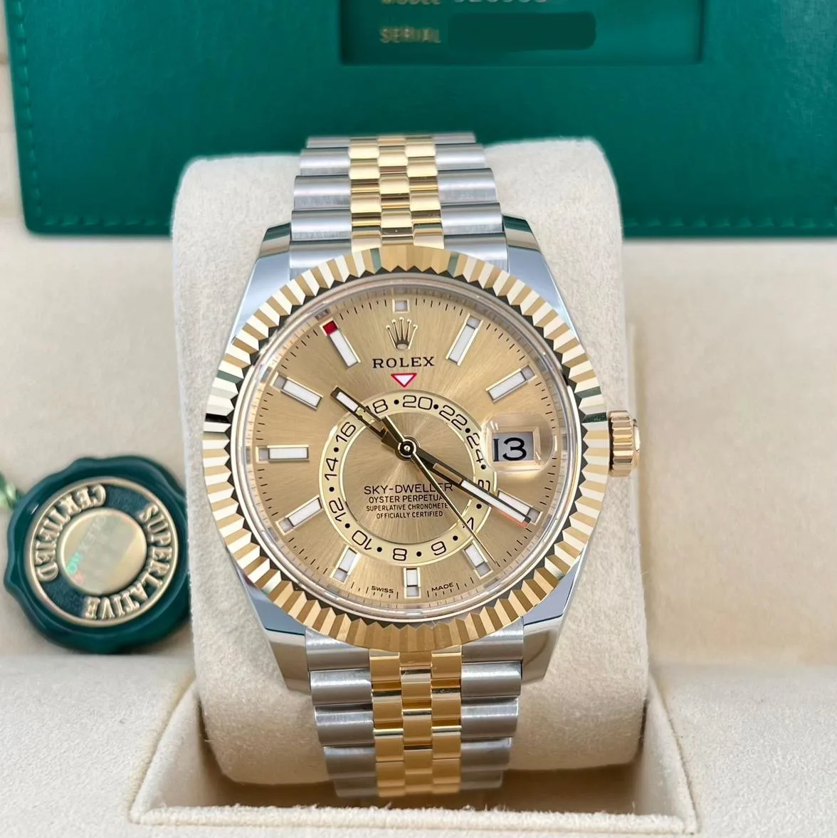 2022 Rolex Sky-Dweller Two-Tone / Champagne / Jubilee 326933-0004 Listing Image 1