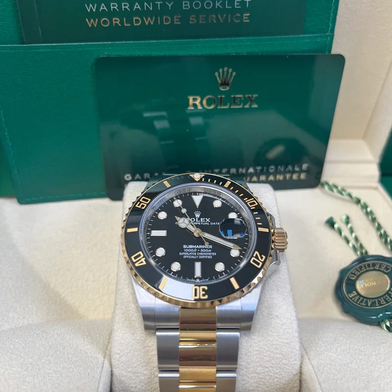 Rolex Submariner Date Two Tone Black 126613LN 0002 Watches Bezel
