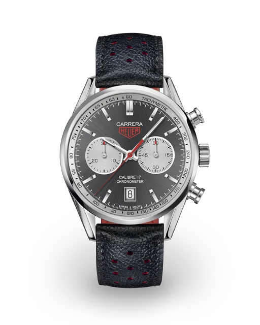 Tag Heuer Carrera Chronograph Calibre 17 41 Steel / Gray / Strap CV5110.FC6310  Model Image