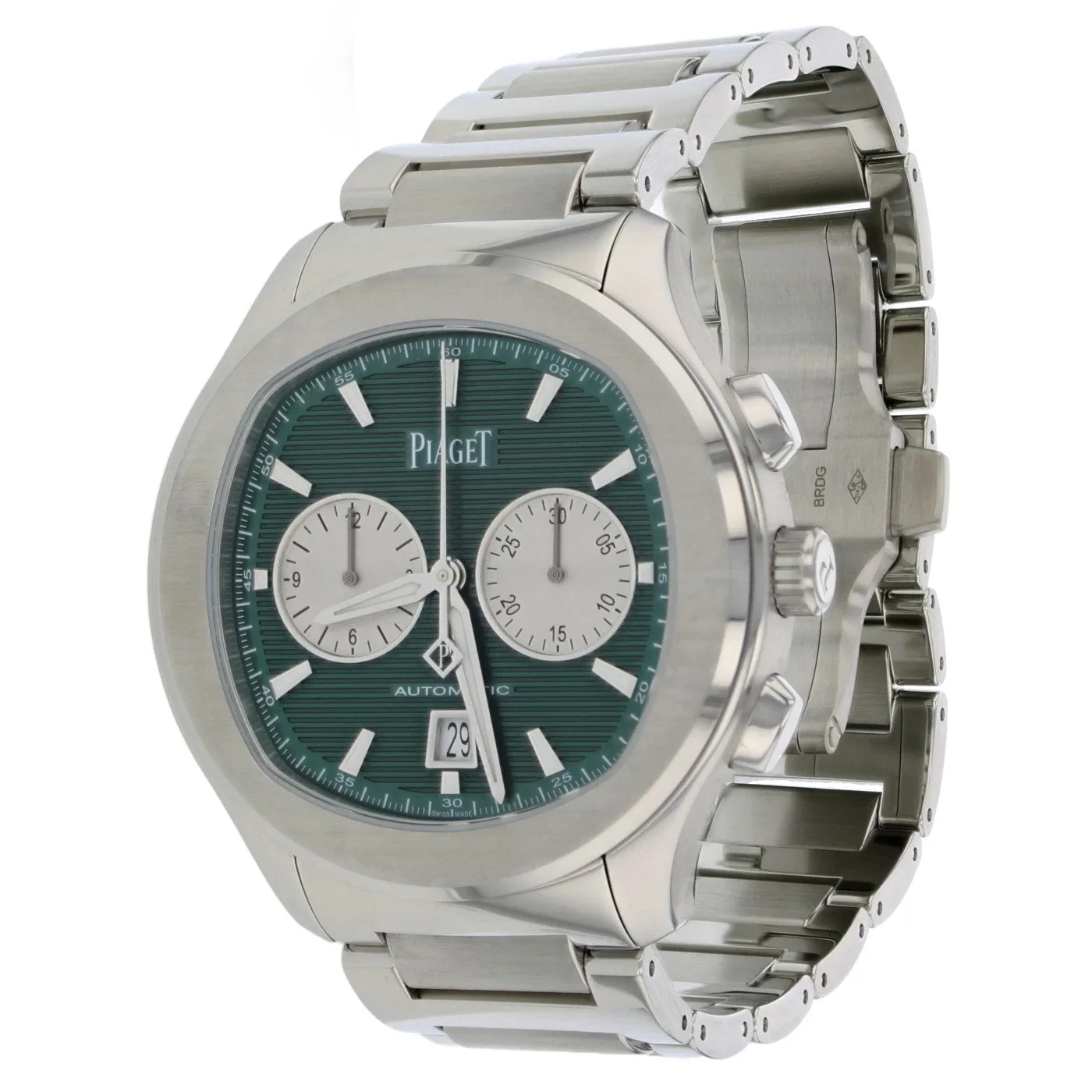 2025 Piaget Polo Chronograph 42 Steel / Green / Bracelet G0A49024