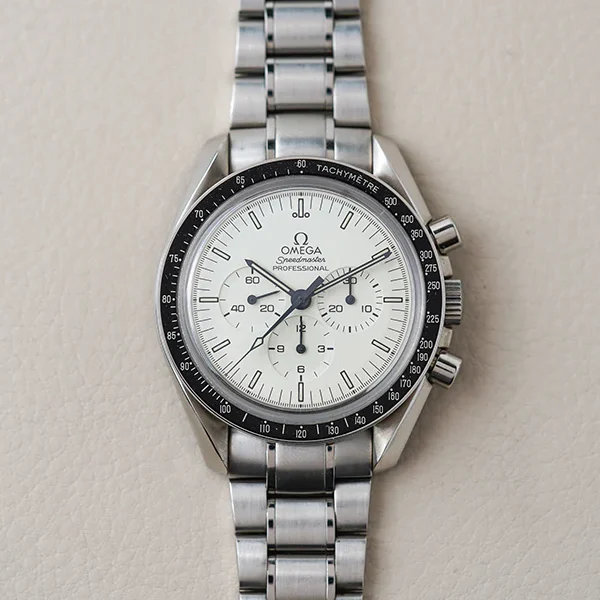1998 Omega Speedmaster Professional Moonwatch Italian Albino 42 Steel / White / Bracelet - Limited to 500 Pieces 3593.20.00