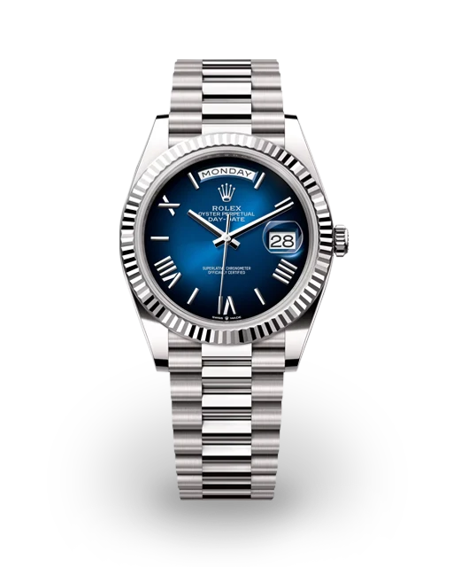 Rolex Day-Date 40 White Gold / Blue Ombré 228239-0076  Model Image