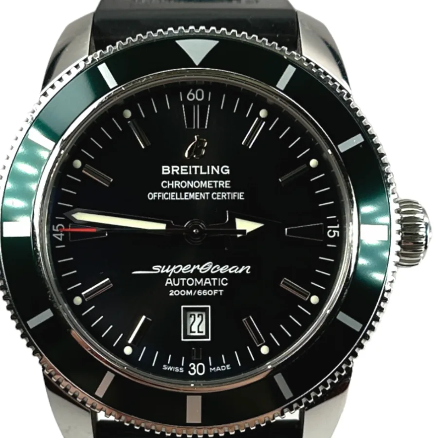 Breitling Superocean Heritage 46 Steel / Green / Black / Rubber A17320Q5/B868 Listing Image 1