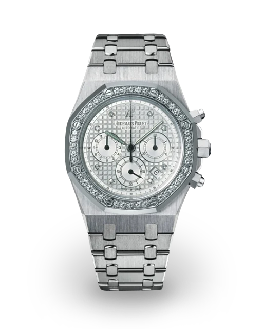Audemars Piguet  Royal Oak Chronograph 39 White Gold / Diamond-Set / Silvered / Diamond-Set 25966BC.ZZ.1185BC.01 Model Image