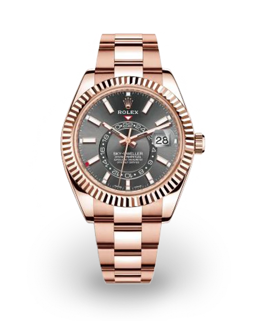 Rolex Sky-Dweller Rose Gold / Slate / Oyster 326935-0007  Model Image