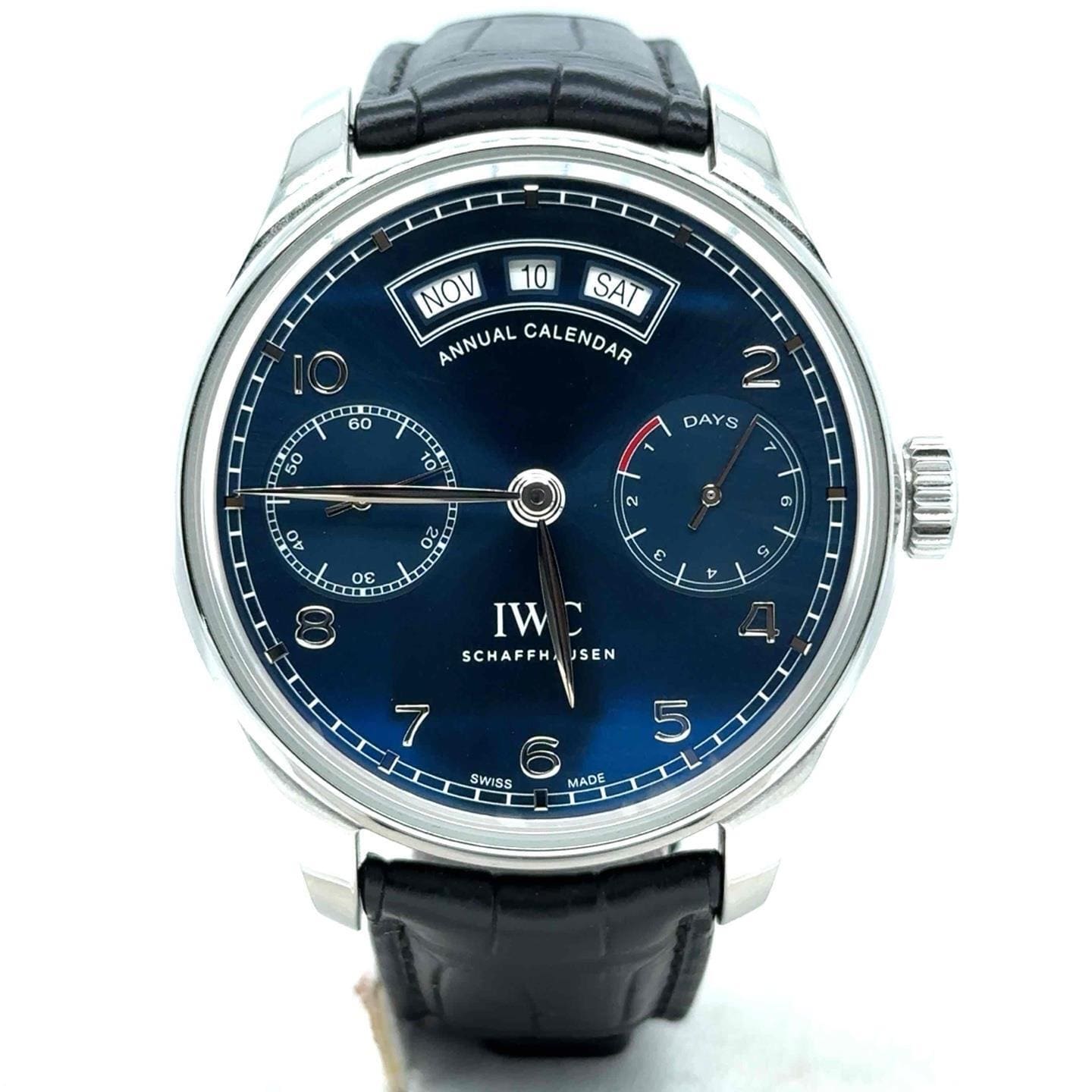 IWC Portugieser Annual Calendar Stainless Steel / Blue IW5035-02