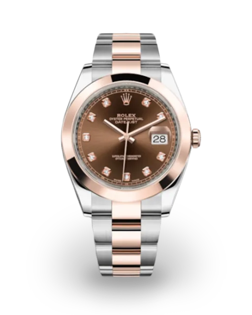 Rolex Datejust 41 Two-Tone / Smooth / Chocolate / Diamond-Set / Oyster 126301-0003  Model Image