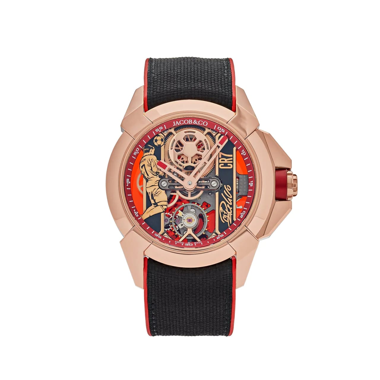 Jacob & Co Epic X Flight of CR7 Cristiano Ronaldo 44 Rose