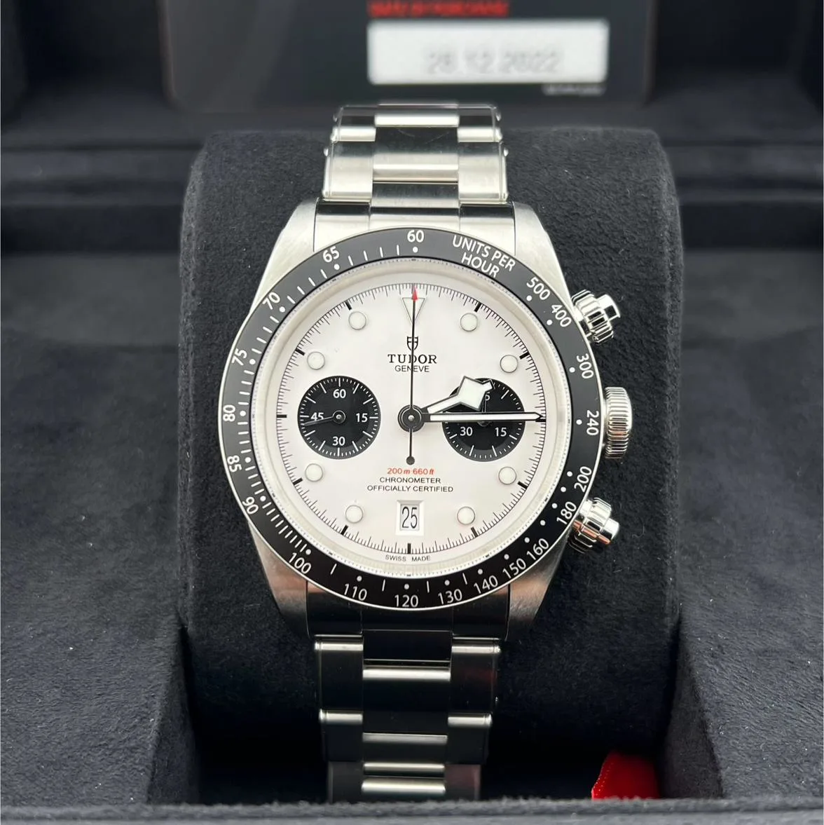 2022 Tudor Black Bay Chrono / White / Bracelet M79360N-0002 