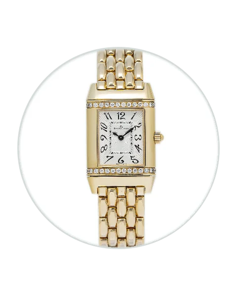 Jaeger-LeCoultre  Reverso Yellow Gold / Diamond-Set / White / Arabic / Bracelet 265.1.08  Model Image