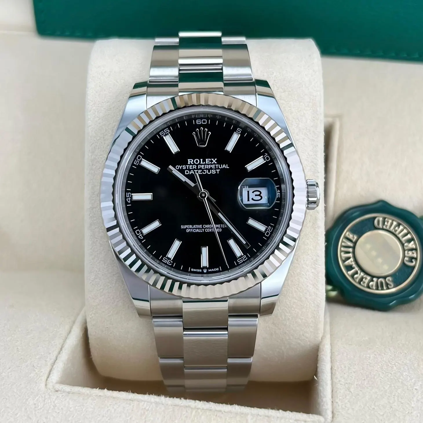 2024 Rolex Datejust 41 Fluted / Black / Oyster 126334-0017 Listing Image 1