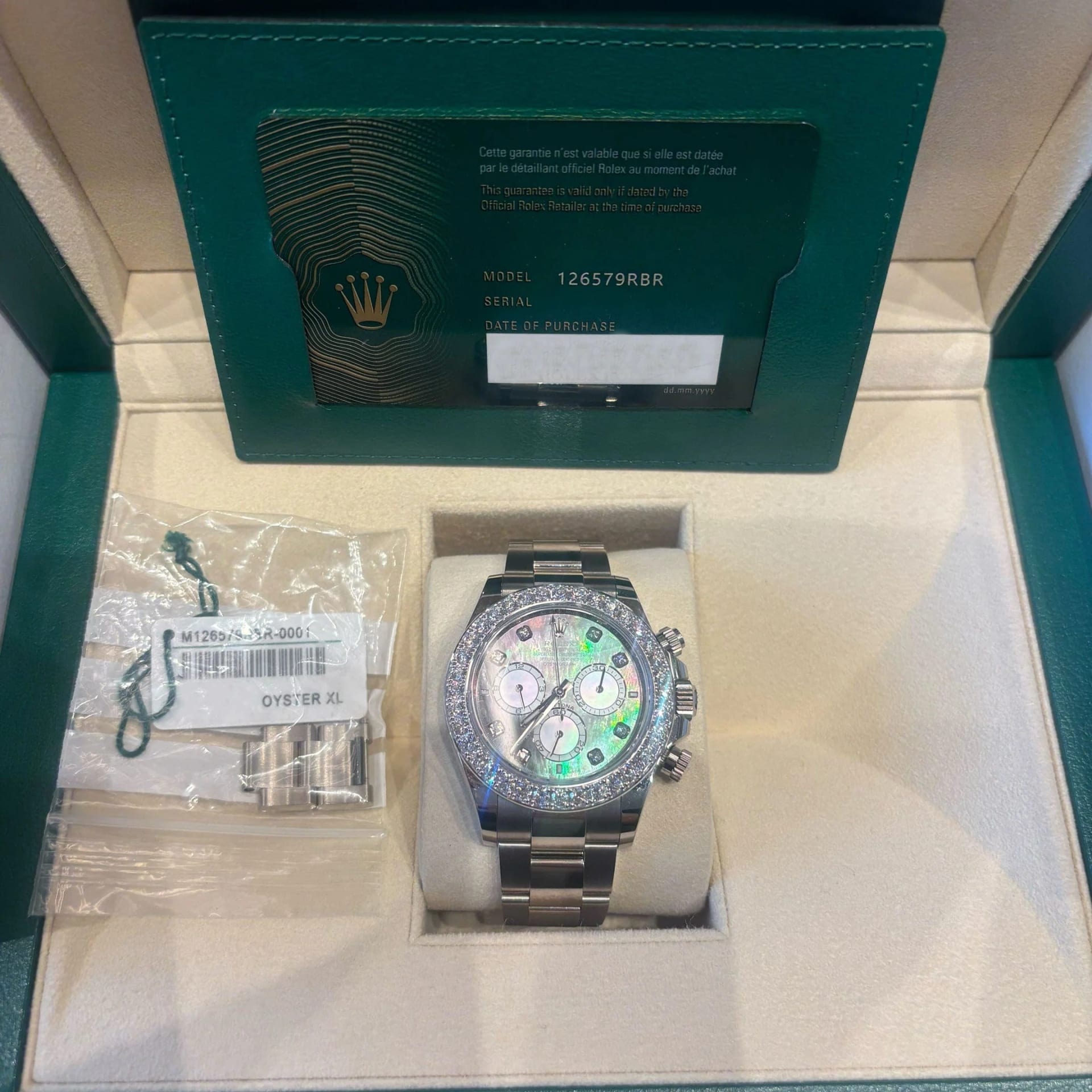 Rolex Cosmograph Daytona White Gold - Diamond / Reverse