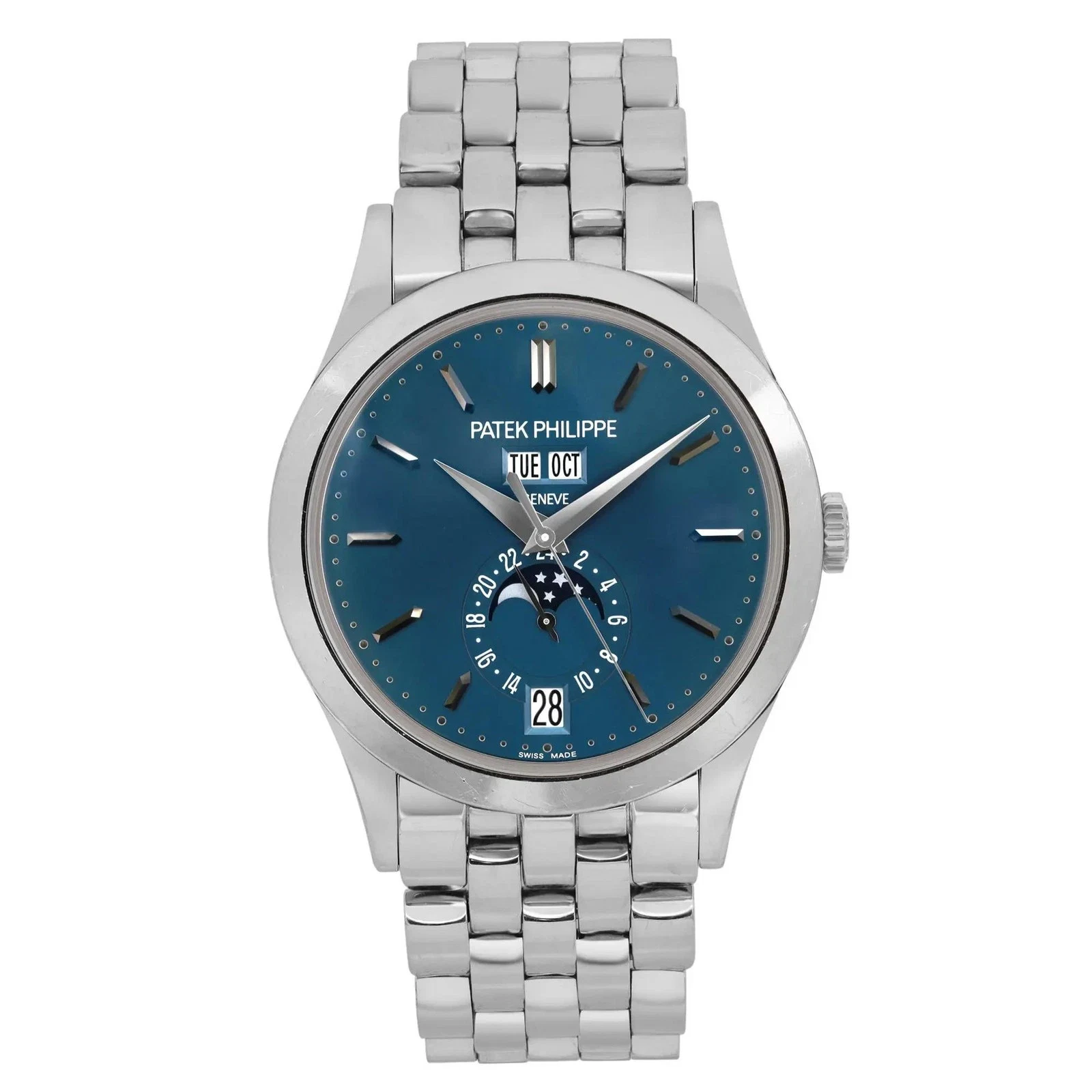 Patek Philippe Annual Calendar White Gold / Blue / Bracelet 5396/1G-001