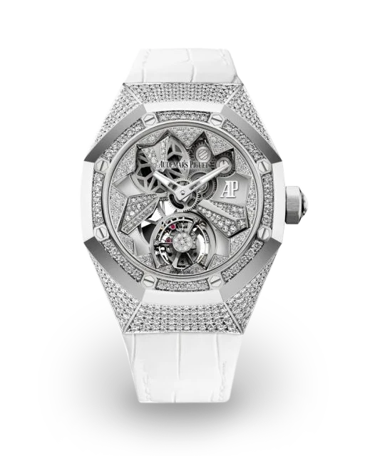 Audemars Piguet  Royal Oak Concept Flying Tourbillon 38.5 White Gold and Diamond-Set / Openworked / Diamond-Set 26227BC.ZZ.D011CR.01 Model Image