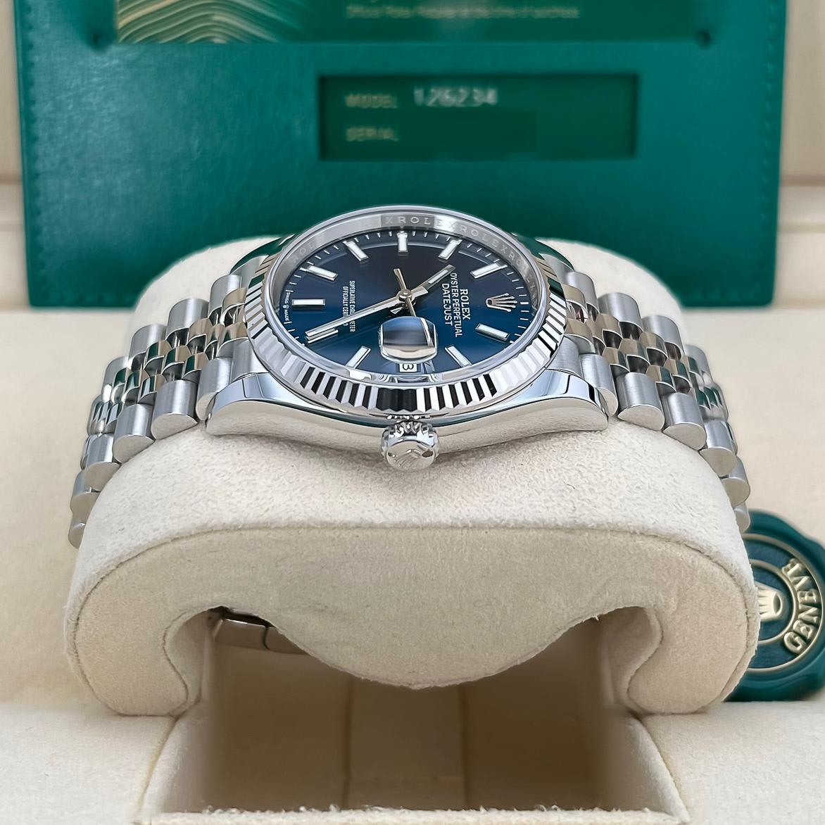 Rolex Datejust 36 Yellow Gold/Steel Olive Green Roman