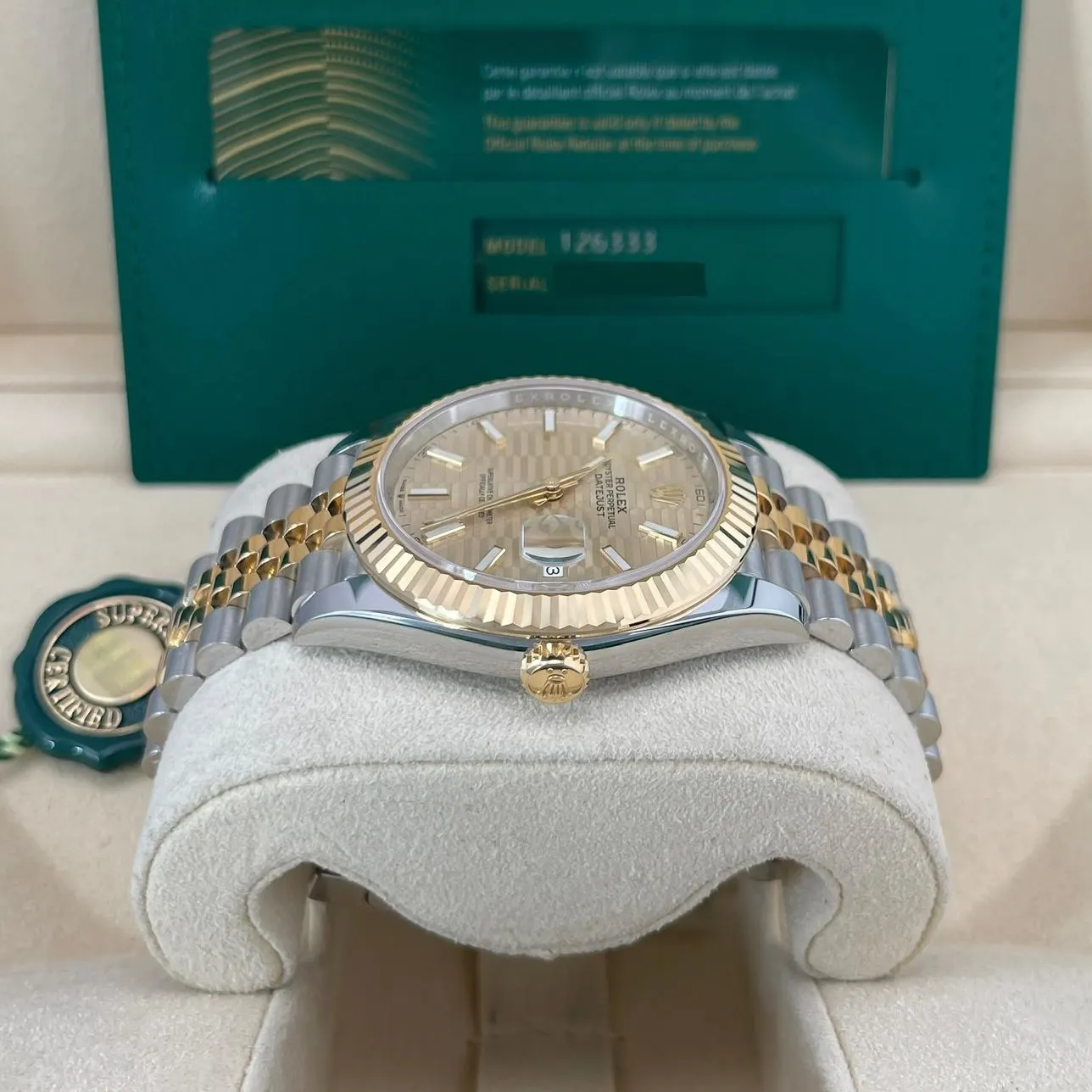 2022 Rolex Datejust 41 Two-Tone / Fluted / Fluted-Motif / Jubilee 126333-0022 Listing Image 3
