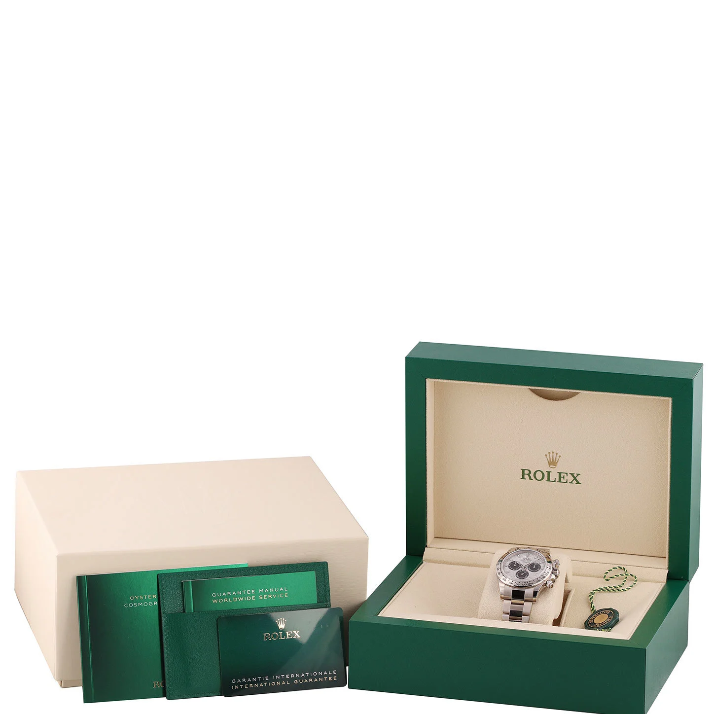 ROLEX オイスターボックスとカードホルダー Authentic NEW STYLE ROLEX Watch Box Set + Rolex Card Holder
