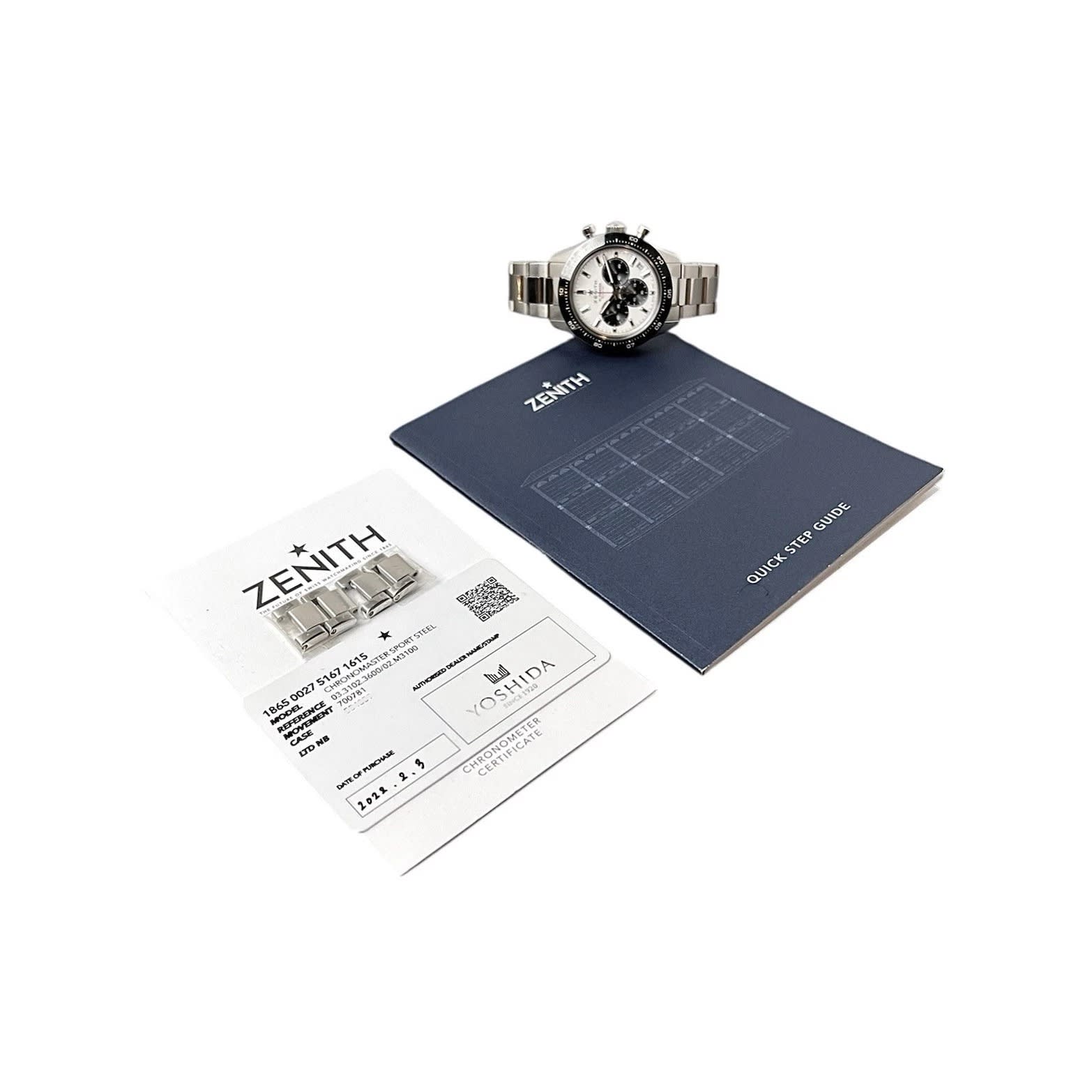 Zenith Chronomaster Sport Yoshida 41 Steel / Ceramic / White/Black