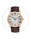 Cartier Ronde Louis Cartier 40 Rose Gold / Silvered / Roman / Strap W6801005 Model Image